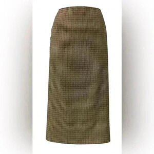 NEW Persona By Marina Rinaldi Cammino Plaid Houndstooth Pencil Skirt | Women’s 8
